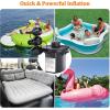 imagePULIDIKI Air Pump Electric Air Pump for Inflatables Air Mattress Pump Rechargeable Battery Air Pump with 3 Nozzles Inflator Deflator for Camping Air Mattress Beds Air Sofa Boat Pool Toys