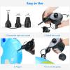 imagePULIDIKI Air Pump Electric Air Pump for Inflatables Air Mattress Pump with 3 Nozzles Inflator Deflator Quick Air Pump for Air Mattress Beds Pool Toys Raft Boat Swimming Rings AC 110V 130W