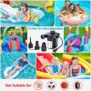 imagePULIDIKI Air Pump Electric Air Pump for Inflatables Air Mattress Pump with 3 Nozzles Inflator Deflator Quick Air Pump for Air Mattress Beds Pool Toys Raft Boat Swimming Rings AC 110V 130W