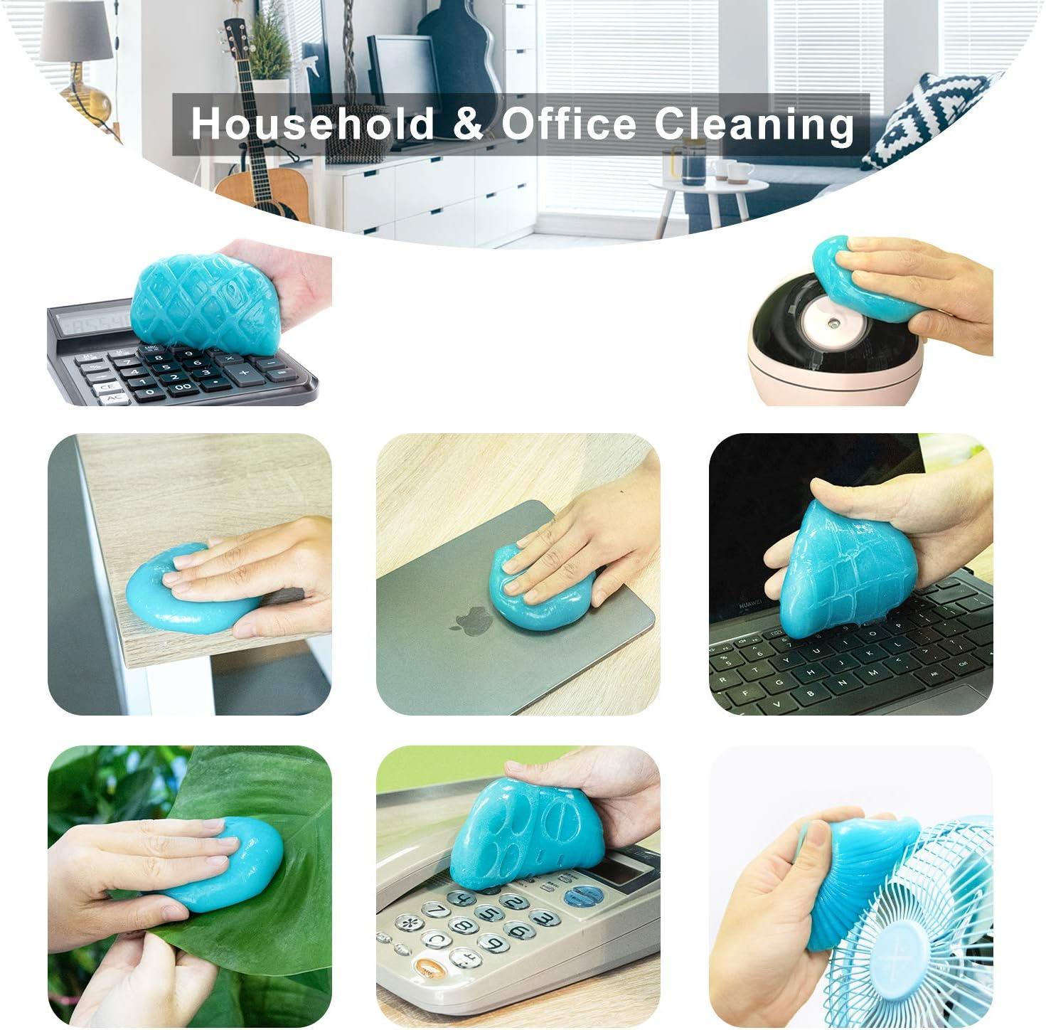 image4Pack ColorCoral Dust Cleaner Keyboard Cleaning Gel Universal Cleaning Gadget Slime for Car Cleaning and Computer Dusting 4PackBlue
