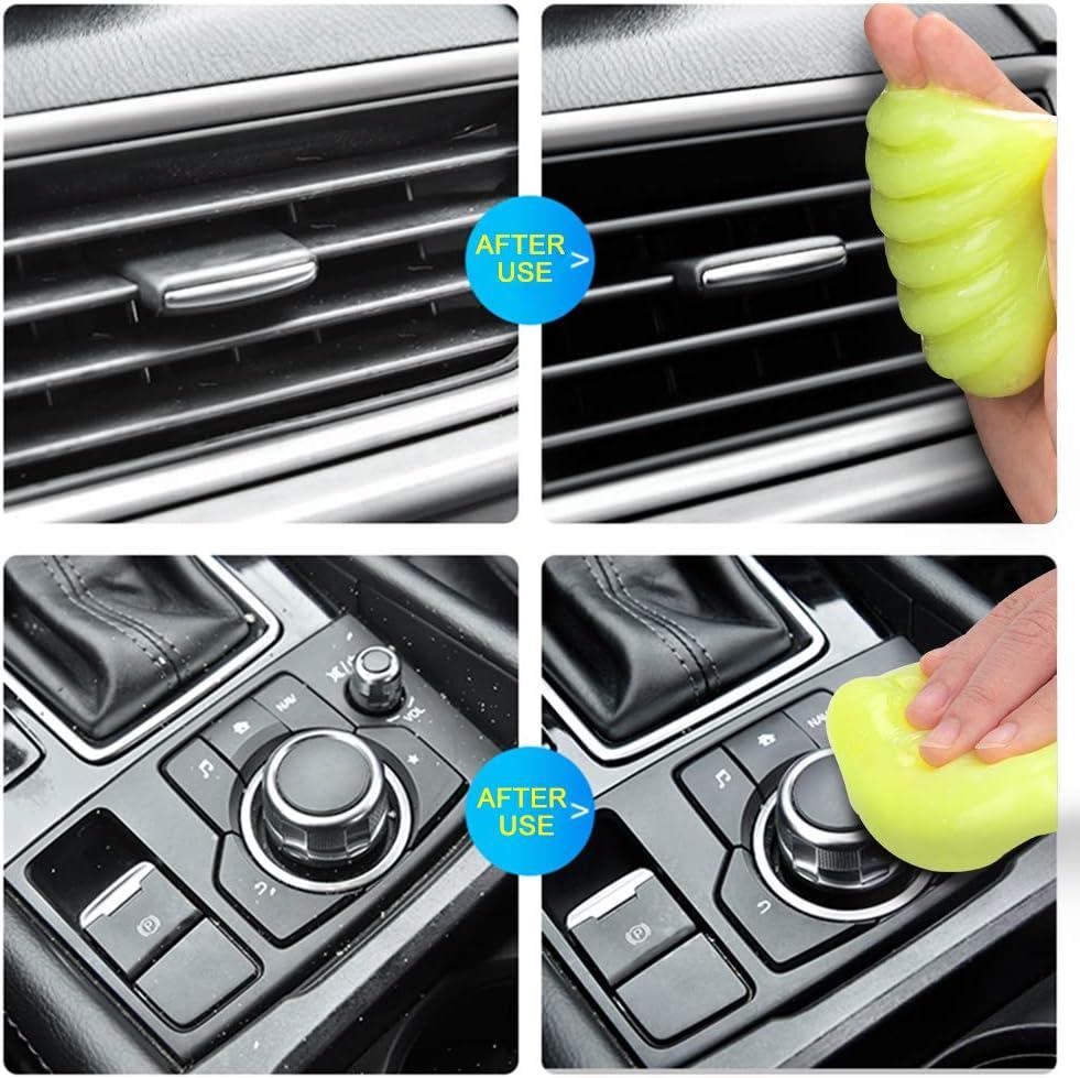image4Pack ColorCoral Dust Cleaner Keyboard Cleaning Gel Universal Cleaning Gadget Slime for Car Cleaning and Computer Dusting 4PackYellow