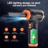 imageCOLORCORAL 12in1 Cordless Compressed Air Duster with 2Speeds 120000RPM LED Light Computer Vacuum Air Duster 2in1 Perfect for Deep Cleaning Keyboards PCs Cars and Electronics