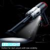 imageCOLORCORAL Mini Car Vacuum Cleaner 8000PA Keyboard Cleaner Cordless Rechargeable Handheld Vacuum with LED for Office Home Car CleaningRed