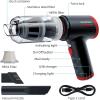imageCOLORCORAL Mini Car Vacuum Cleaner 8000PA Keyboard Cleaner Cordless Rechargeable Handheld Vacuum with LED for Office Home Car CleaningRed