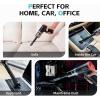 imageCOLORCORAL Mini Car Vacuum Cleaner 8000PA Keyboard Cleaner Cordless Rechargeable Handheld Vacuum with LED for Office Home Car CleaningRed