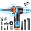 imageCOLORCORAL 12in1 Cordless Compressed Air Duster with 2Speeds 120000RPM LED Light Computer Vacuum Air Duster 2in1 Perfect for Deep Cleaning Keyboards PCs Cars and Electronics