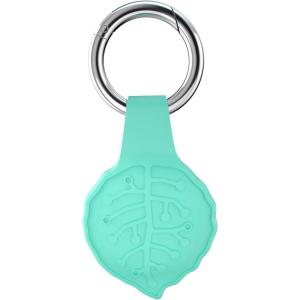 imageCOLORCORAL AirTag Keychain AntiScratch AirTag Holder Compatible with Aapple AirTag Waterproof 2024 Newest Air Tag Case Black FishboneBlue