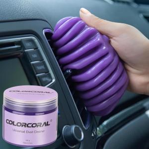 imageCOLORCORAL Car Cleaning Gel Universal Gel for Car Vent Cleaning Putty Auto Detailing Car Interior Dust Cleaning Kit Car Accessories Gifts for Adults Men Women Kid Teen 160g BluePurple