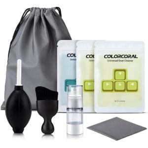 imageCOLORCORAL Laptop Cleaning Kit Keyboard Cleaner Electronic Cleaning Product with 3pack Cleaning Gel Computer Cleaning Brush Electronic Screen Cleaner for PC Tablet Phone MacBook Earbud Car