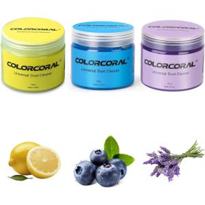 image3Pack Cleaning Gel for Keyboard Detailing Putty Car Vent Cleaner Goo Cleaning Putty Gel Auto Detailing Tools Car Interior Cleaner Dust Cleaning Mud for Cars Dust Cleaner Slime Keyboard Cleaner Gel