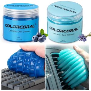 imageCOLORCORAL 2Pack Car Cleaning Gel for Car Detailing Cleaning Putty for Interior Cleaner for Car Vents Cleaning Gel