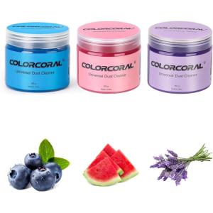 imageCOLORCORAL 3Pack MultiPurpose Cleaning Gel for Dust and Dirt Removal
