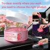 imageCar Cleaning Gel Reusable 2Pack  Lavender Scent Dust Cleaning Putty Keyboard Slime for Car Interior Air Vent Cleaner Auto Detailing Tools Accessories Dust Remover Gifts for Men Women200gPurpleRose Pink