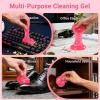 imageCar Cleaning Gel Reusable 2Pack  Lavender Scent Dust Cleaning Putty Keyboard Slime for Car Interior Air Vent Cleaner Auto Detailing Tools Accessories Dust Remover Gifts for Men Women200gPurpleRose Pink