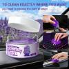 imageCar Cleaning Gel Reusable 2Pack  Lavender Scent Dust Cleaning Putty Keyboard Slime for Car Interior Air Vent Cleaner Auto Detailing Tools Accessories Dust Remover Gifts for Men Women200gPurplePurple